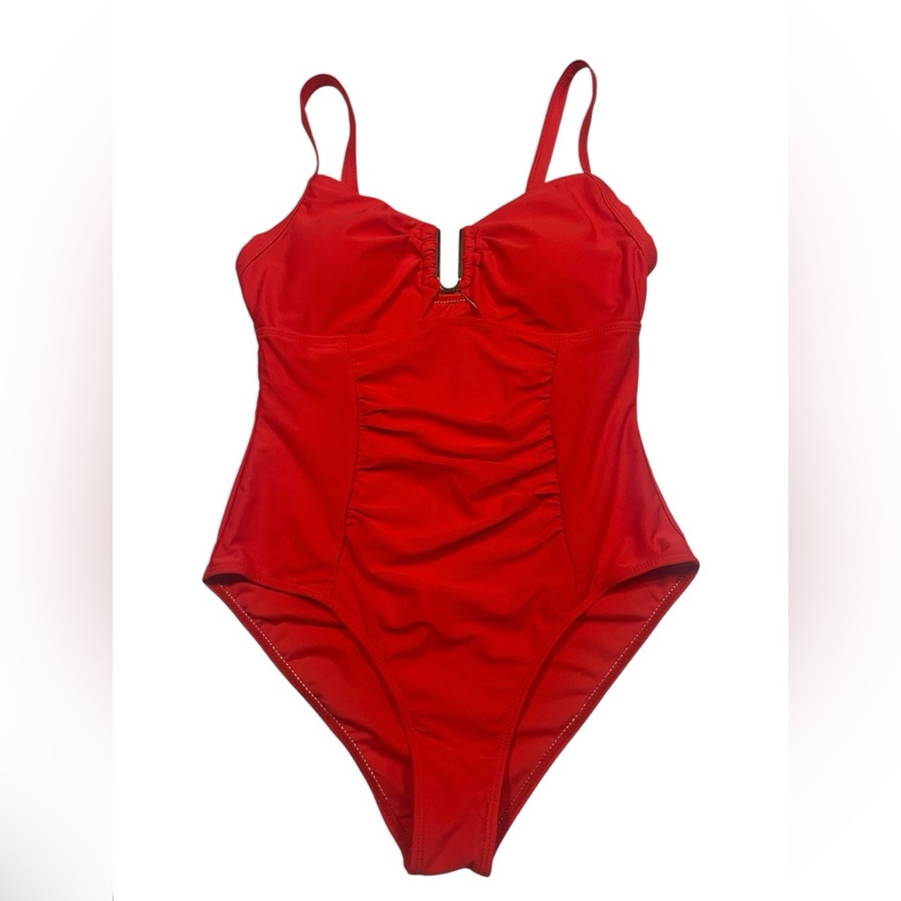 NWOT Unknown Brand Red 1 Piece Swimsuit Size M